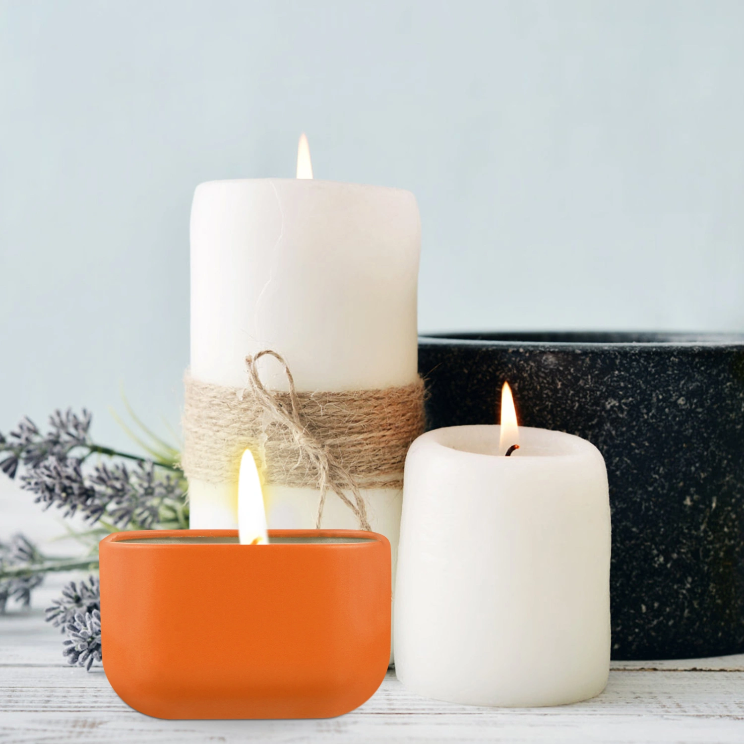 2pcs Tinplate Square Containers Small Candle Can Candle Jar Candle Tins
