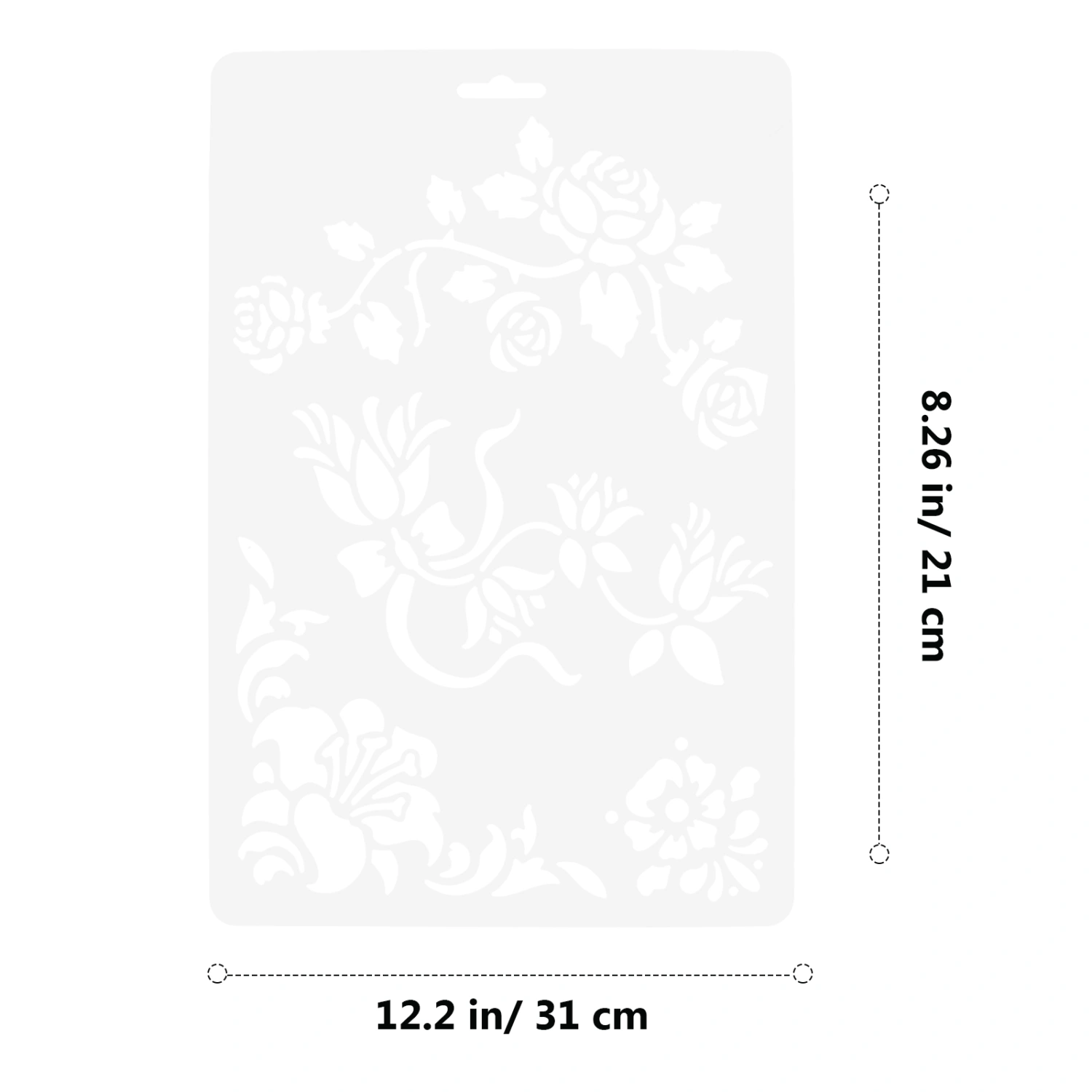 10pcs DIY Painting Templates Drawing Stencils Painting Supplies for Kids (White)