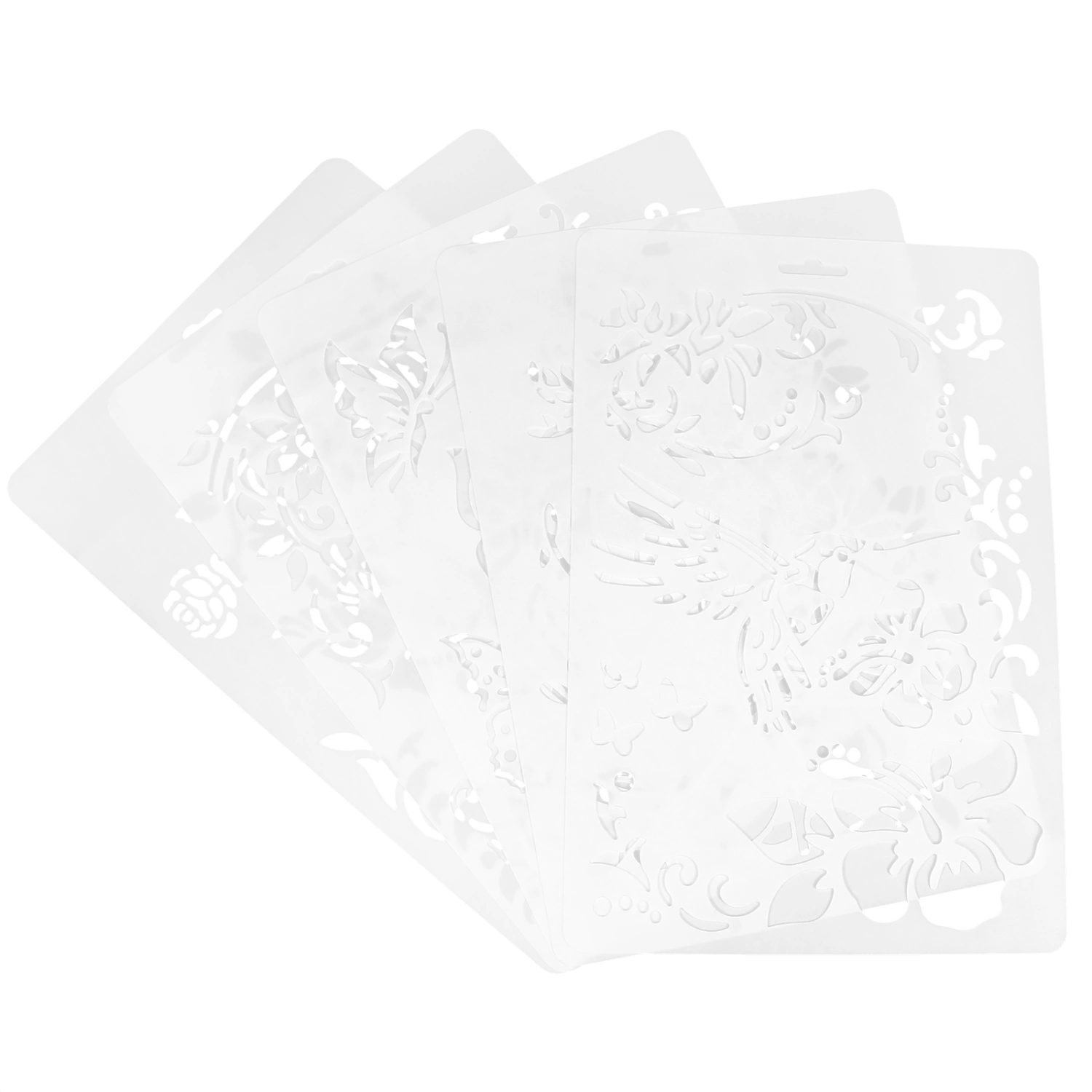 10pcs DIY Painting Templates Drawing Stencils Painting Supplies for Kids (White)