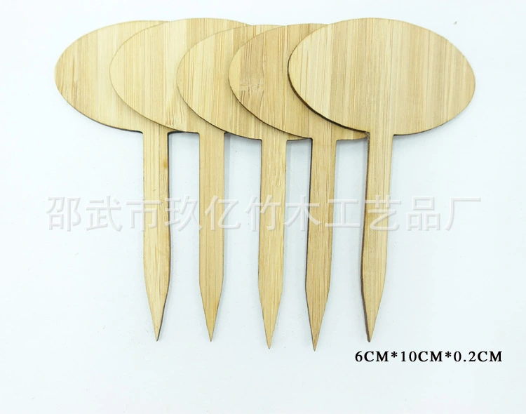  20pcs  Wooden Plant Labels Plant Tags Wooden Round Design Markers for Garden Potted Plants