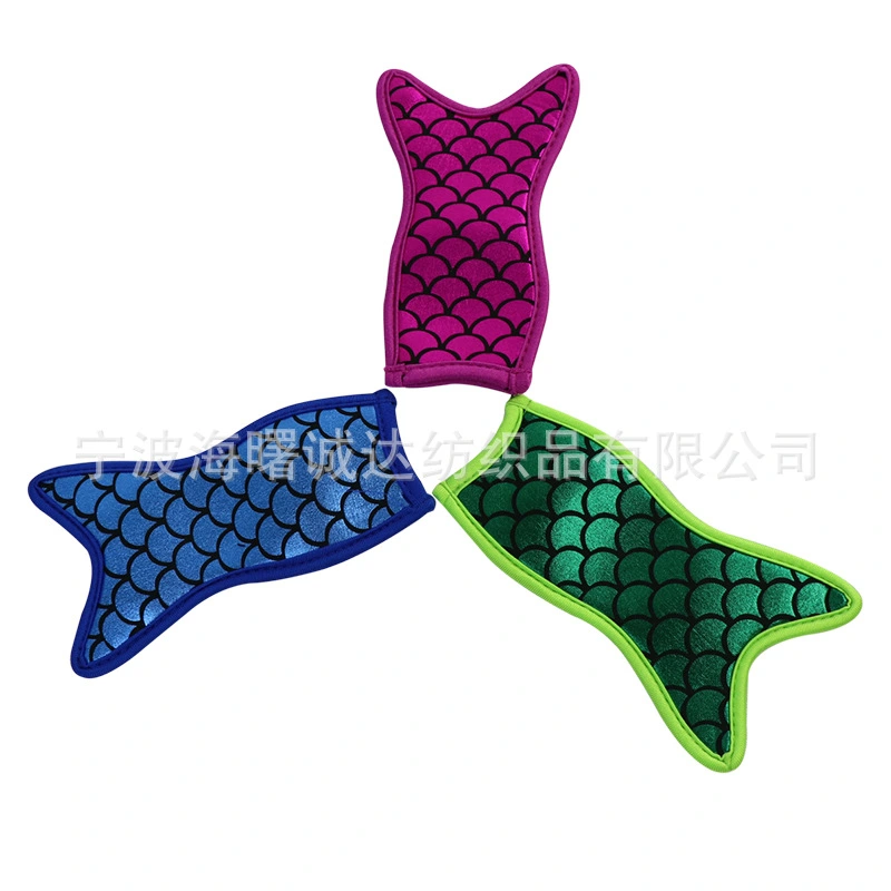 4pcs Mermaid Reusable Popsicles Holders Popsicles Bags Freezer Ice-Pops Sleeves