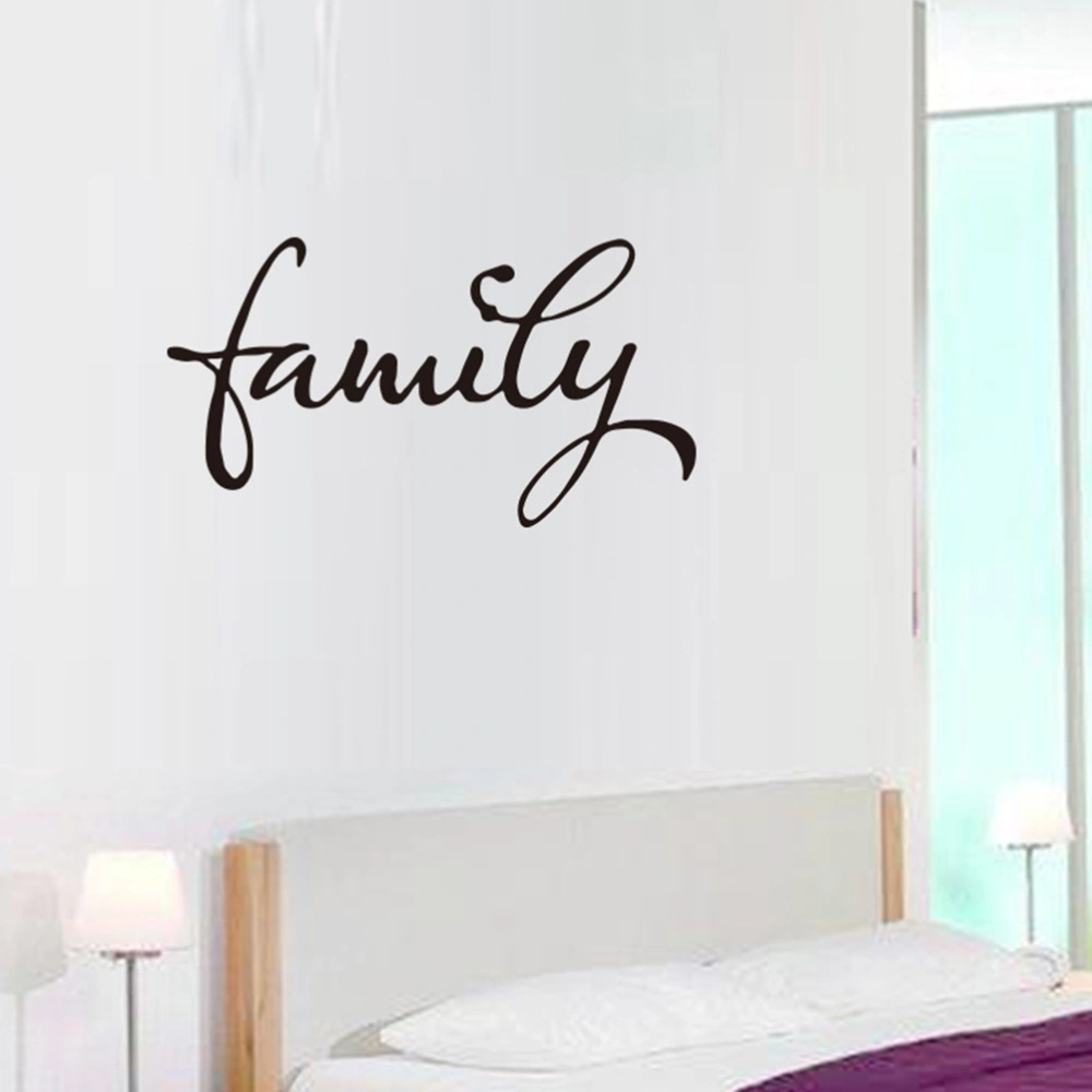 Family Removable Wall Quotes Decals Poster Sticker Home Decor Hanging Wall Decor for Bedroom Living Room