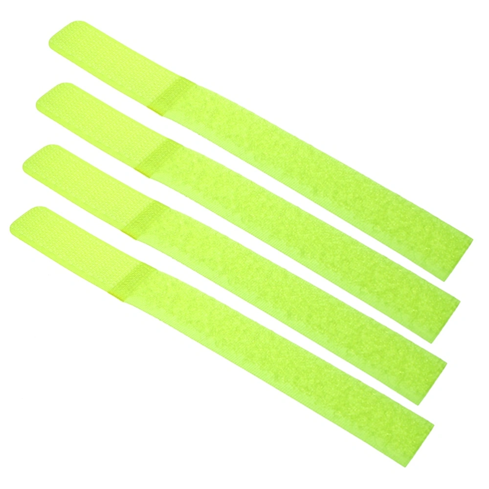 100 Pcs Nylon Cable Straps Cable Tie Wraps Keeper Charging Cable Wrapper For Work and Travel Earphone Wrap Winder Wire Ties Cord Organizer (Fluorescent Green)