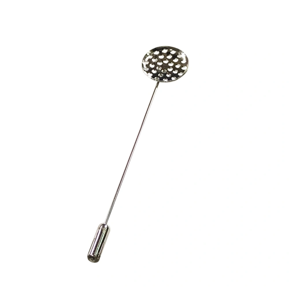 20pcs Lapel Pin Sticks Silver Tone Coat Pin Stick with Clutches for Jewelry Craft Making