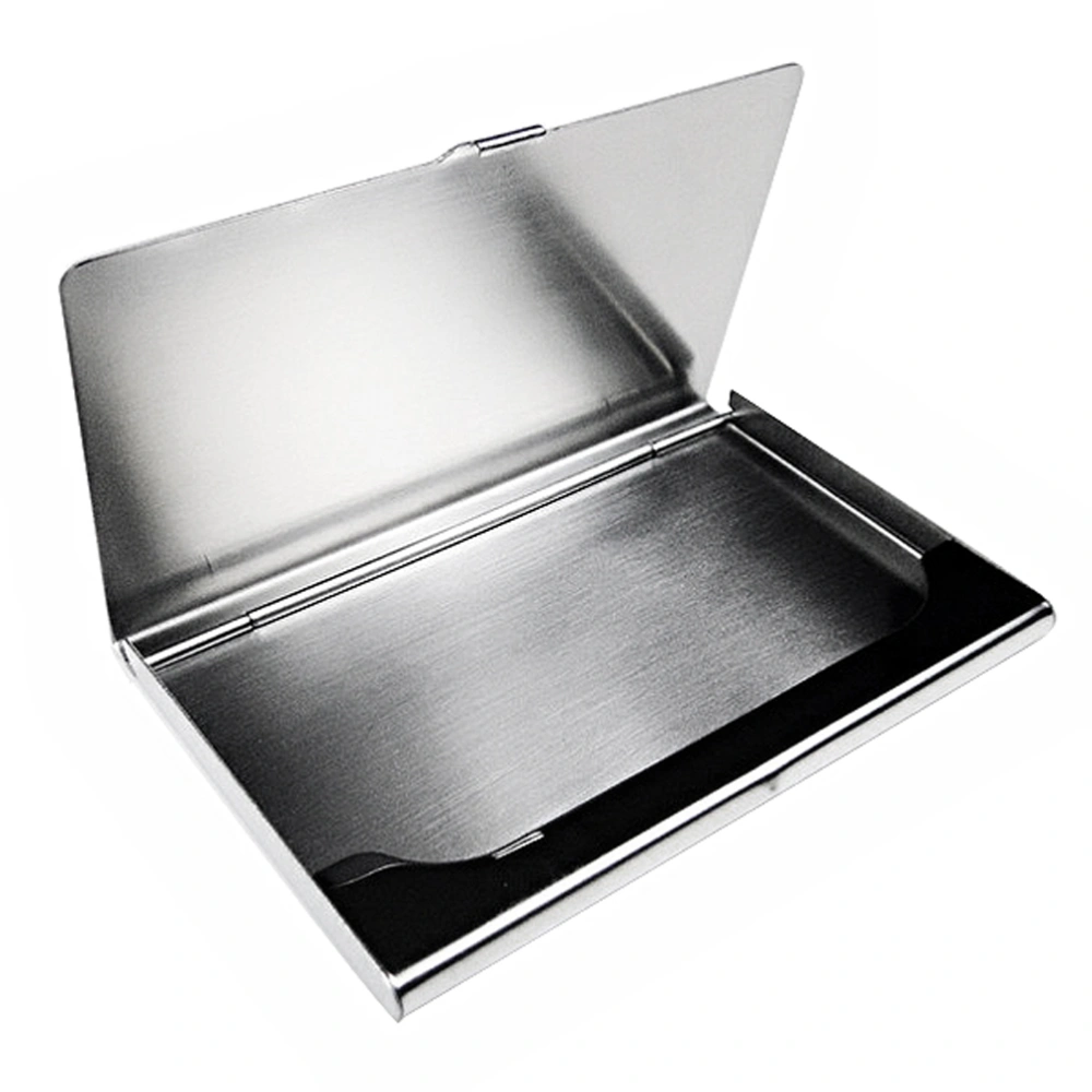 Portable Stainless Steel Business Name Credit Holder Case