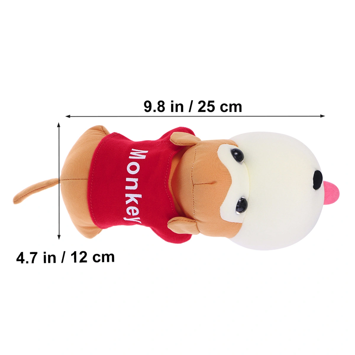 Odor Absorber Smell Purifying Deodorizer Natural Air Freshener Bamboo Charcoal Bag Monkey Design Car Interior Cartoon Decoration (Red)