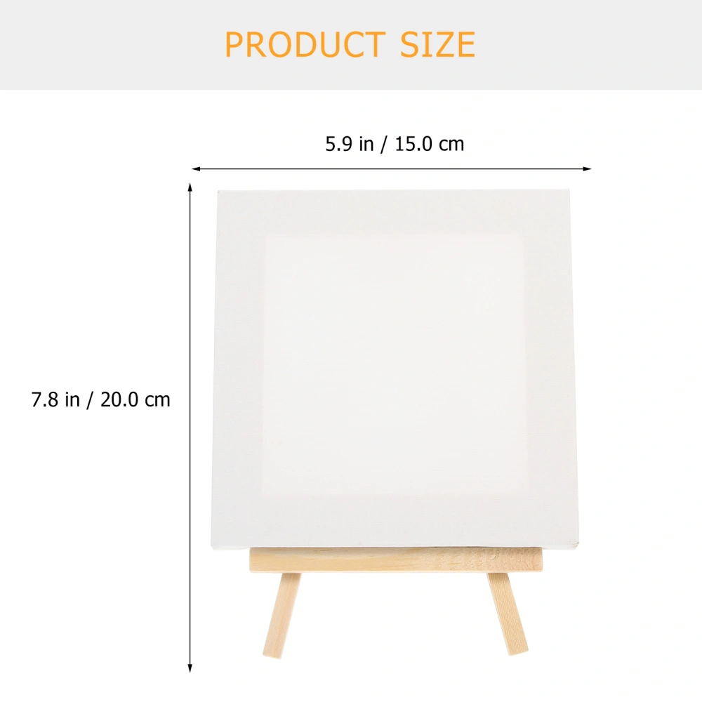 5 Sets of Mini Canvas and Easel DIY Mini Easel Desktop Easel Stands Mini Picture Display Stands