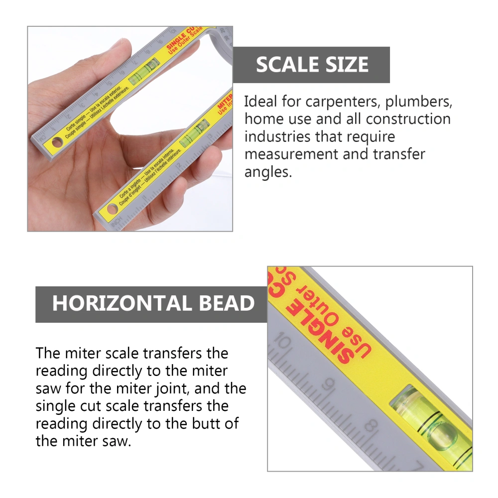 Plastic Miter Protractor Angle Finder Angle Measuring Ruler Angle Ruler