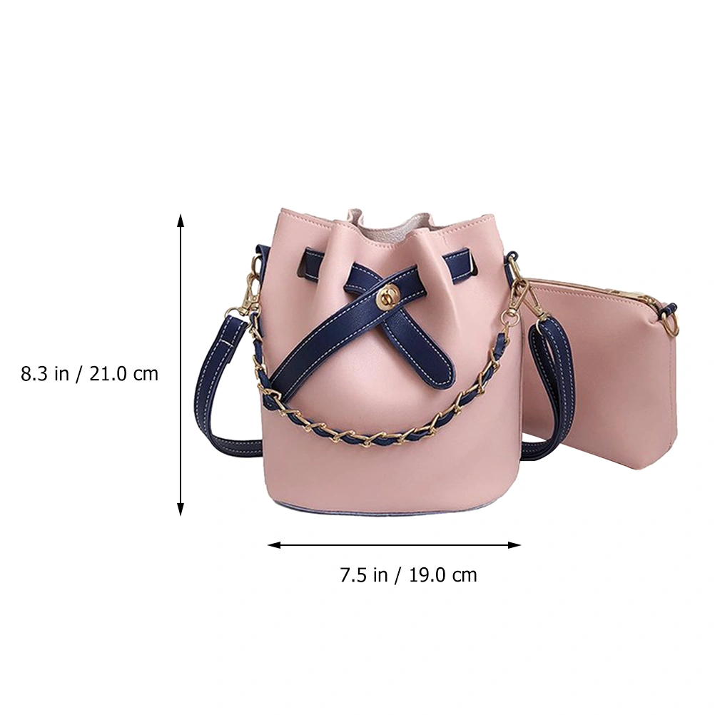 1 Set of Drawstring Bucket Bag Stylish Messenger Bag Storage Bag Shoulder Bag