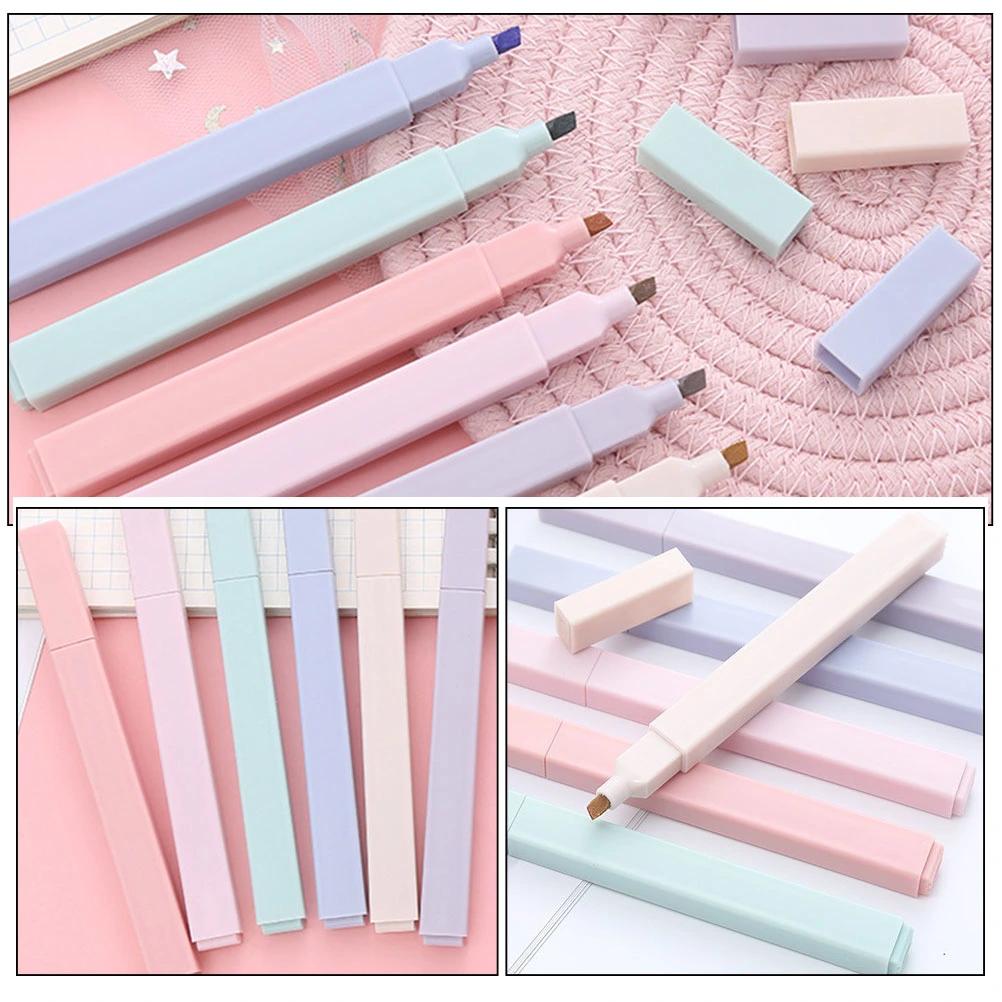 3 Bags Plastic Book Markers Compact Mark Pens DIY Scrapbook Markers School Supply