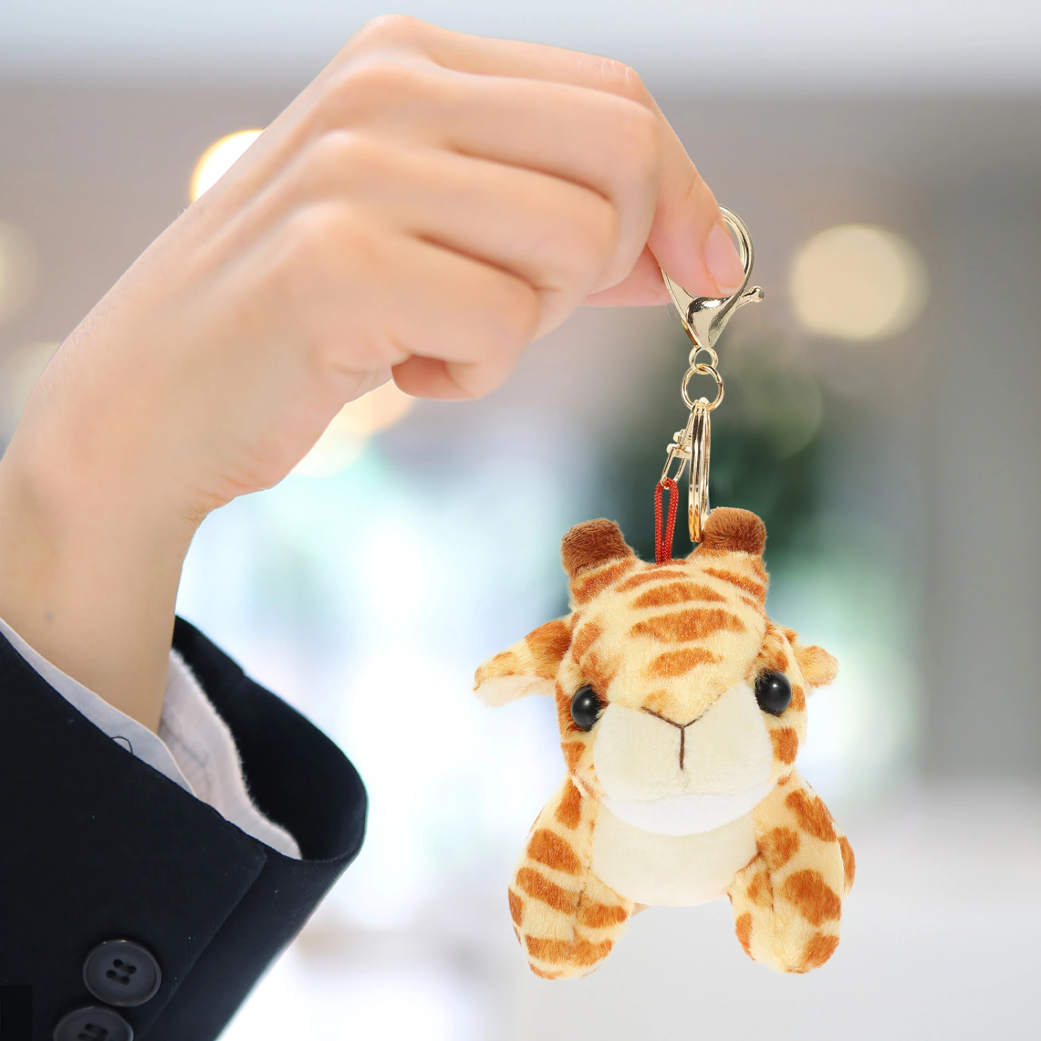  Plush Pendant Car Decoration Animal Plush Keychain Toys Bag Plush Decor Adorable Animal Plush