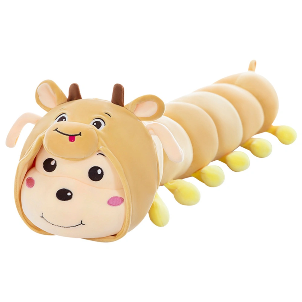 1pc Caterpillar Pillow Animal Plush Cartoon Animal Throw Pillow Plush Toy