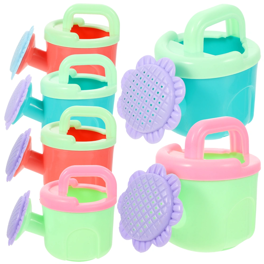 4pcs Small Watering Cans Kids Watering Pot Toys Toddlers Bathing Toys Watering Cans Beach Toys