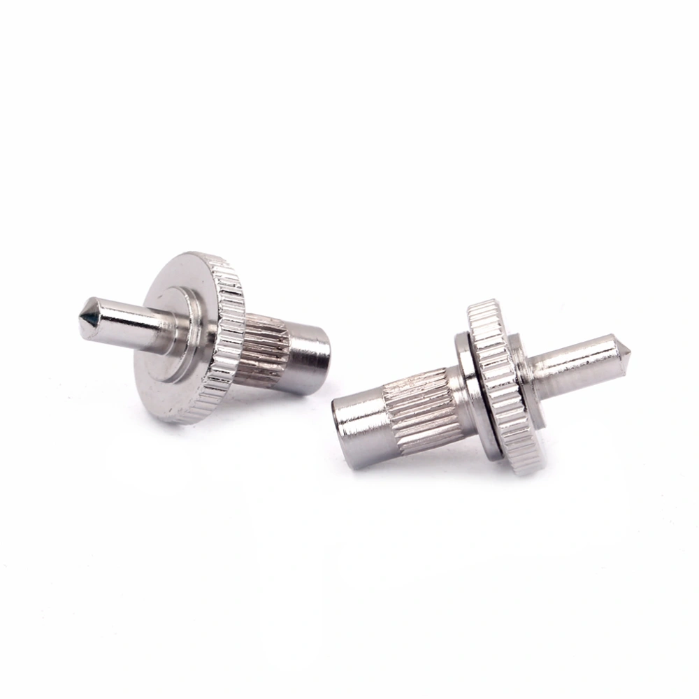 2pcs Guitar Bridge Studs for Epiphone Electric Guitar Bridge Replacement (Chrome)