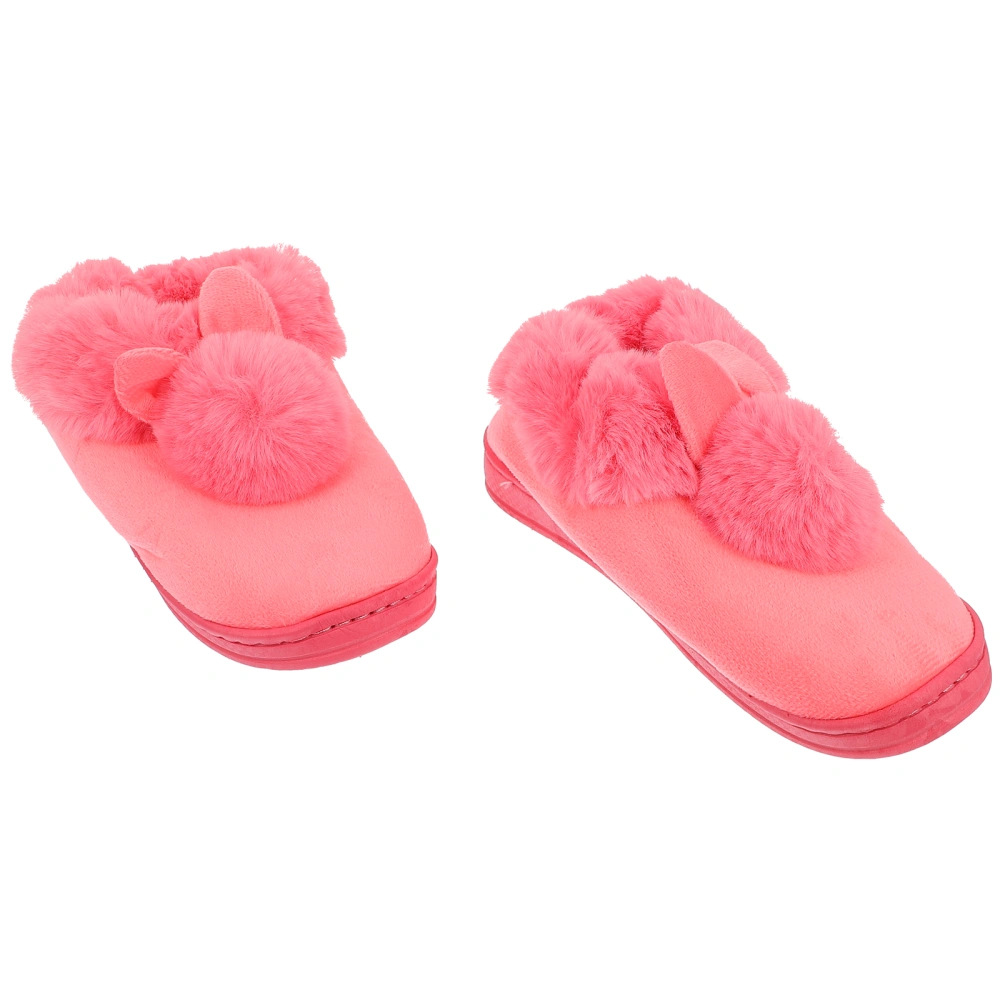 1 Pair Thickened Winter Slippers Winter Home Shoes Indoor Shoes for Women