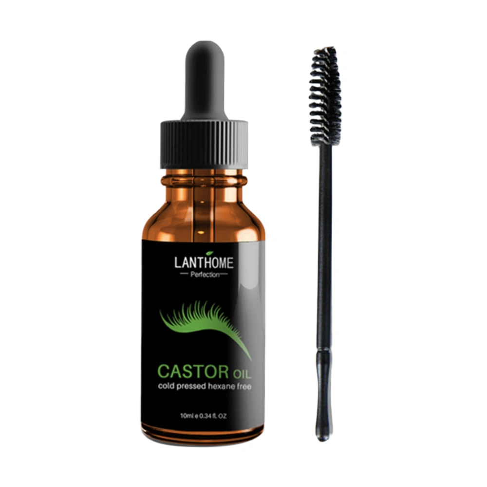 Castor Oil with Applicator Kit Cold Pressed Hexane-Free Best Treatment Fabulous for Eyelashes Hair Eyebrows Skin Boosts Growth Instantly 10ml