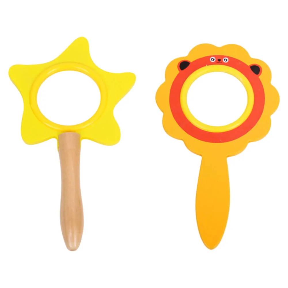 2Pcs Adorable Magnifying Glass Toys Children Early Educational Playthings