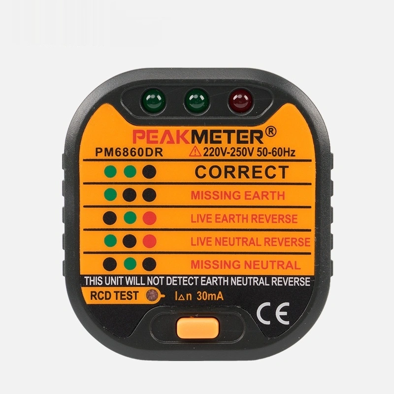 PM6860DR European Standard Socket Tester Portable Safety Instrument