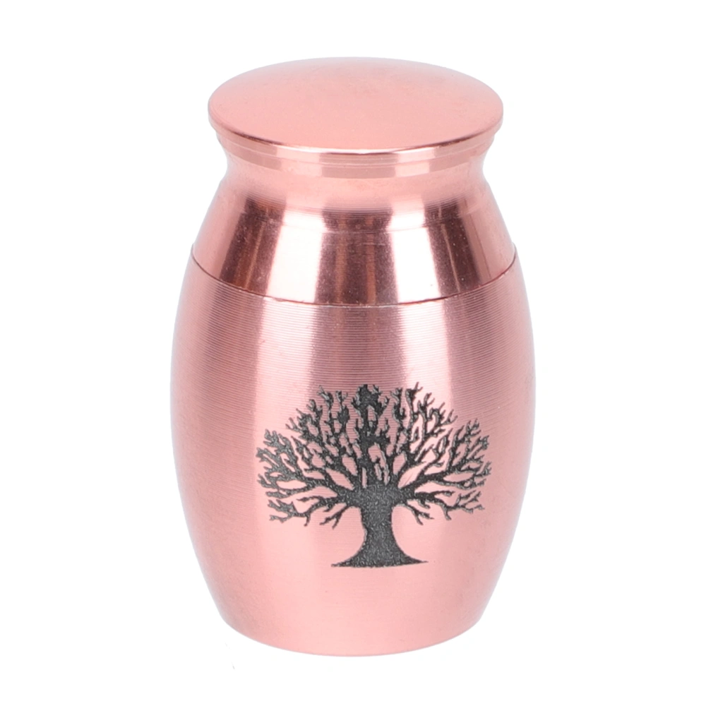 1Pc Life Tree Pet Cinerary Casket Stainless Steel Waterproof Pet Cremation Urn