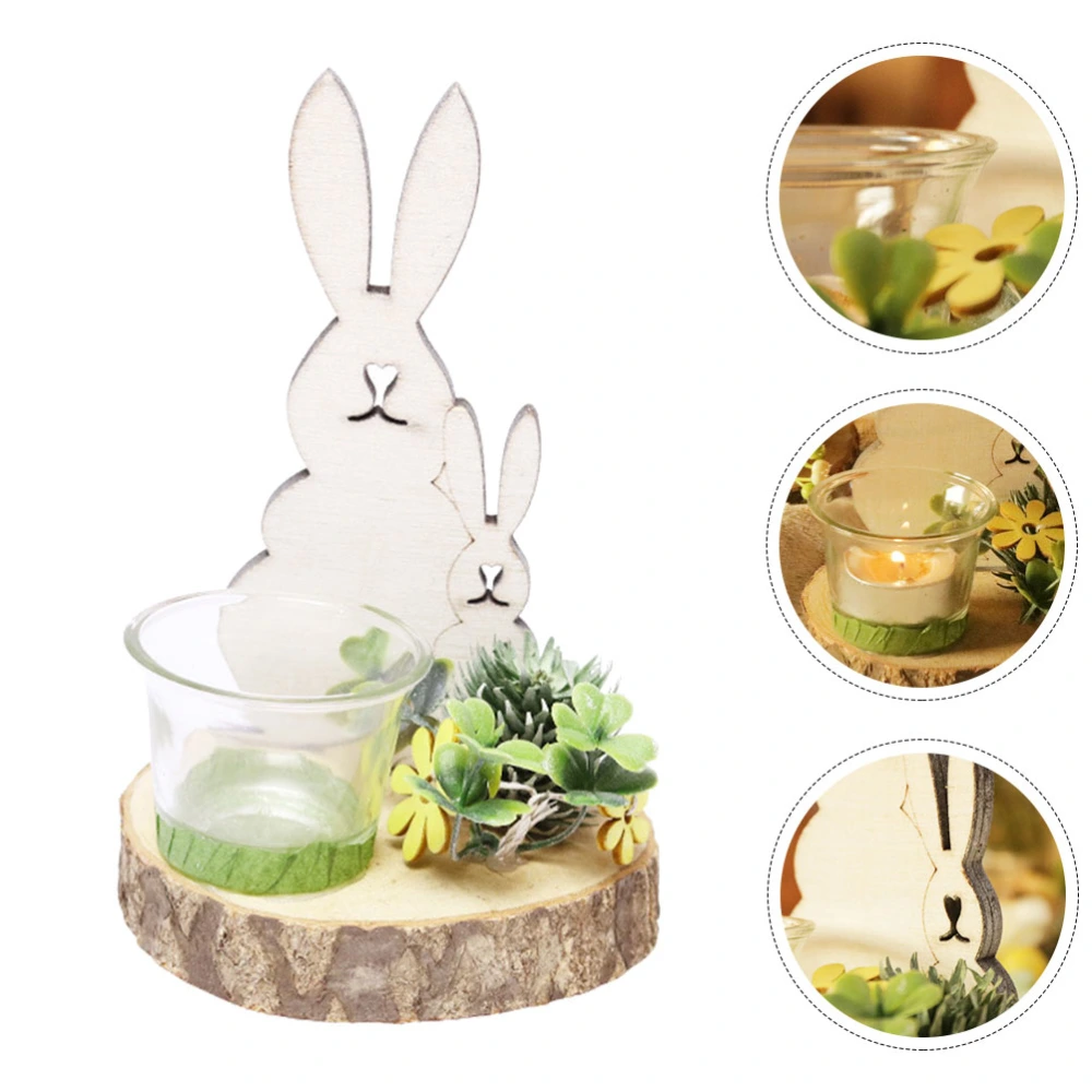 1pc Unique Rabbit Modeling Candleholder Nordic Style Candle Stand (Random Style)