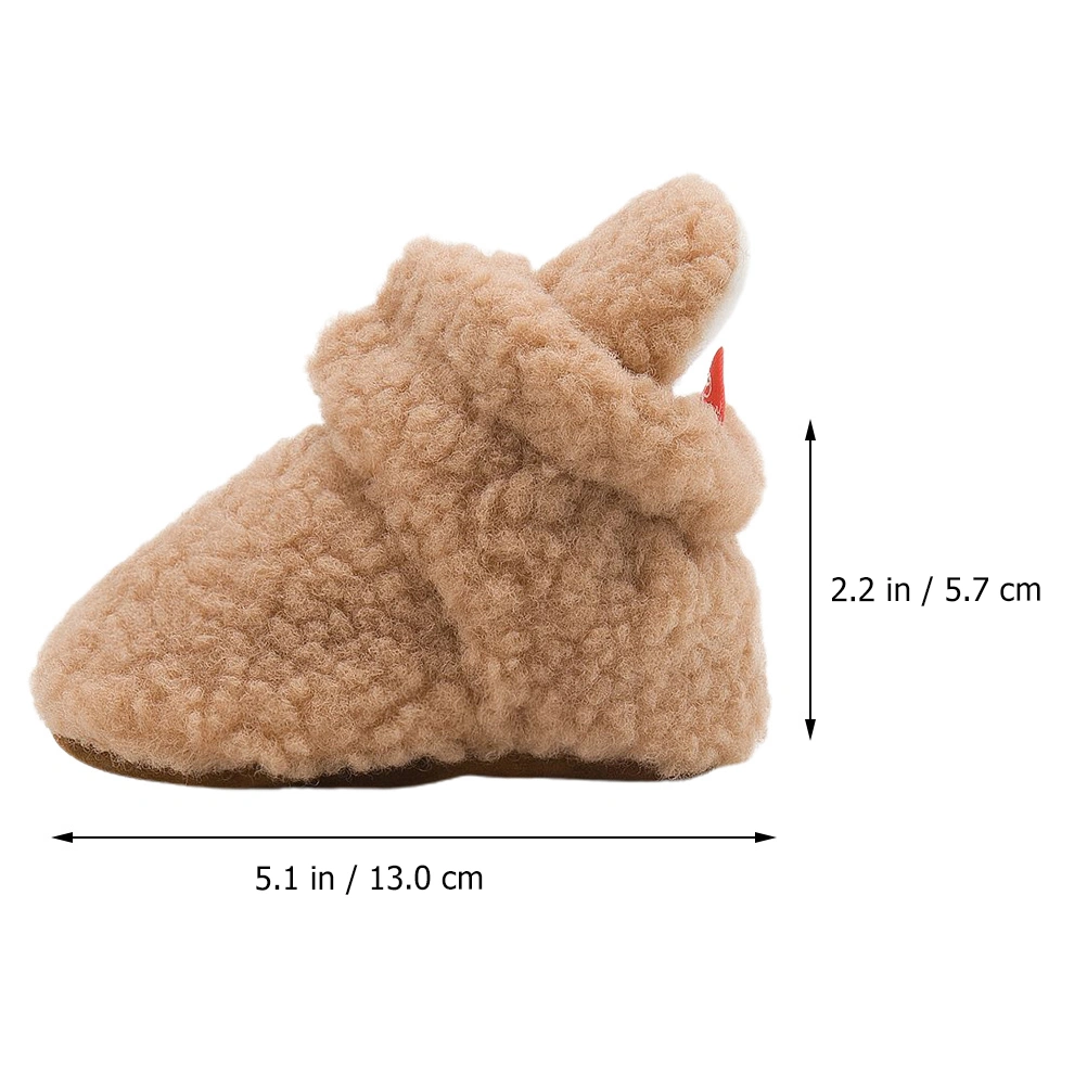 1 Pair Baby Shoes Sneakers Warm Plush Prewalke Winter Anti Shoes