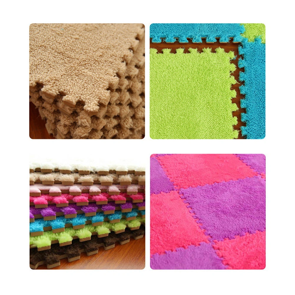 EVA Interlocking Kids Play Mats Puzzle Playmat Children Toddler Infant Crawling Exercise Area Carpet (Light Tan)