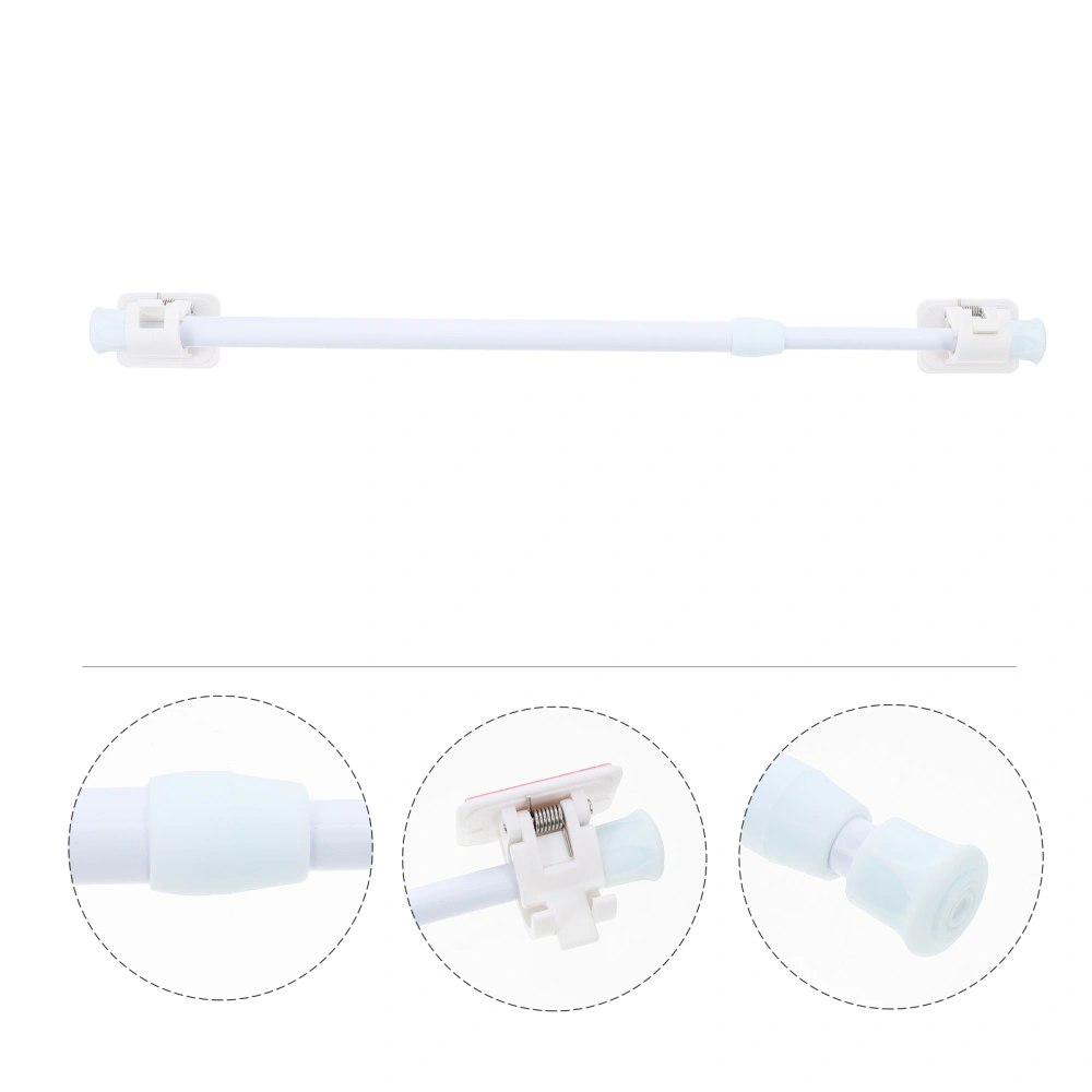 1 Set Door Curtain Support Rod Shower Curtain Rod Punch-free Telescopic Rod Clothes Rod