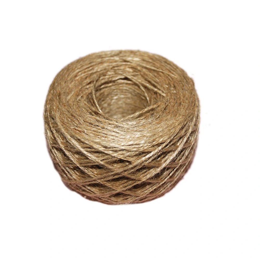 100M Natural Jute Twine for DIY Arts and Crafts / Industrial Packing Materials / Gardening Applications (Brown)