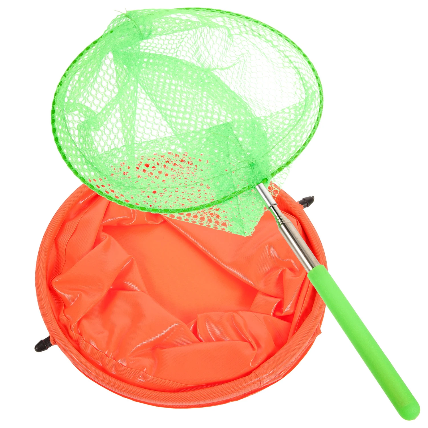 1 Set of Telescopic Fishing Net and Foldable Bucket Set Outdoor Fish Catching Net Portable Water Bucket
