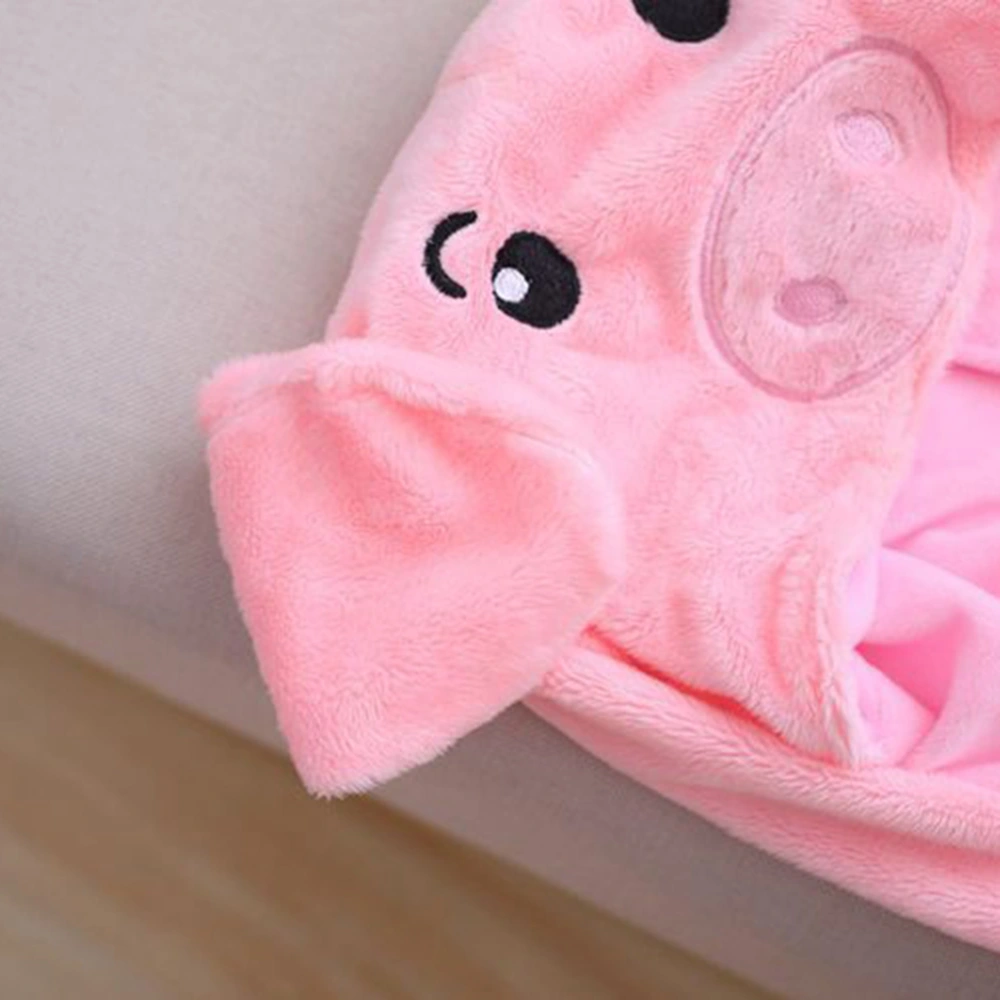 Up Ears Pig Hat Funny Cartoon Animal Plush Toy for Children Adults (Pink)