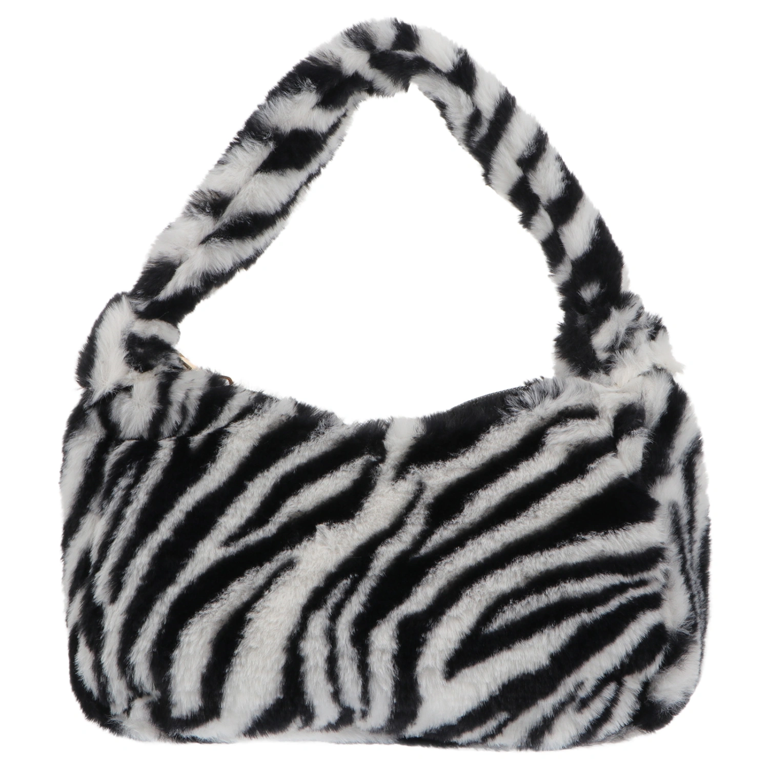 Girls Armpit Bag Vintage Plush Shoulder Bag Fashionable Storage Pouch Hand Bag