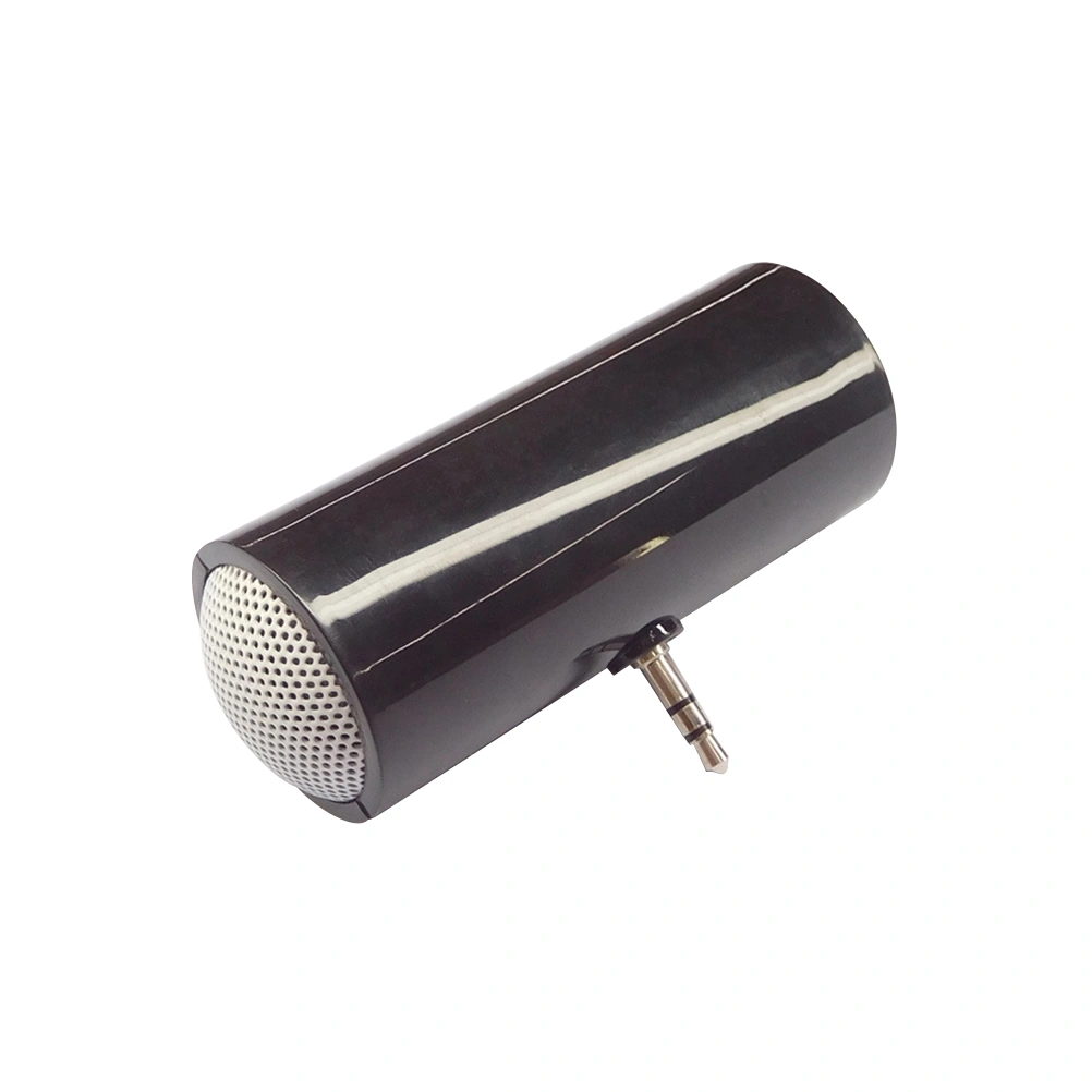 3.5mm Plug-in Audio Jack Mini Portable Stereo Speaker for Phone Tablet (Black)