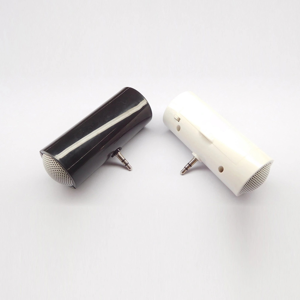 3.5mm Plug-in Audio Jack Mini Portable Stereo Speaker for Phone Tablet (Black)
