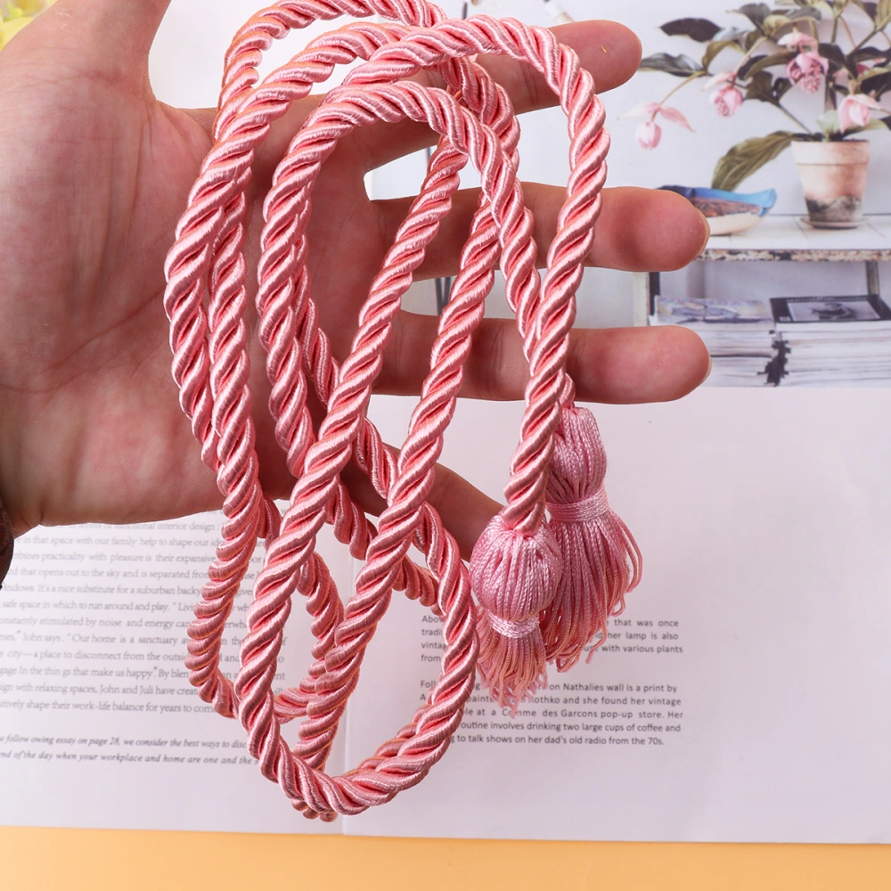 Graduation Honor Cords Graduate Ropes Bachelor Clothing Tassels Polyester Yarns Honor Cords for Bachelor Gown Graduation Students(Pink)