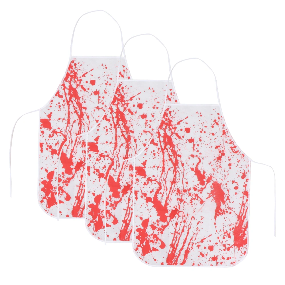 3Pcs Halloween Bloody  Aprons Horror Party Cosplay Aprons Scene Layout Decors