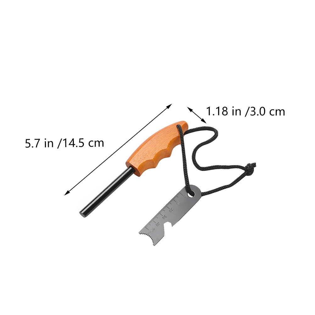 1PC Outdoor Survival Fire Starters Magnesium Flint Scrapper Stone Fire Lighter