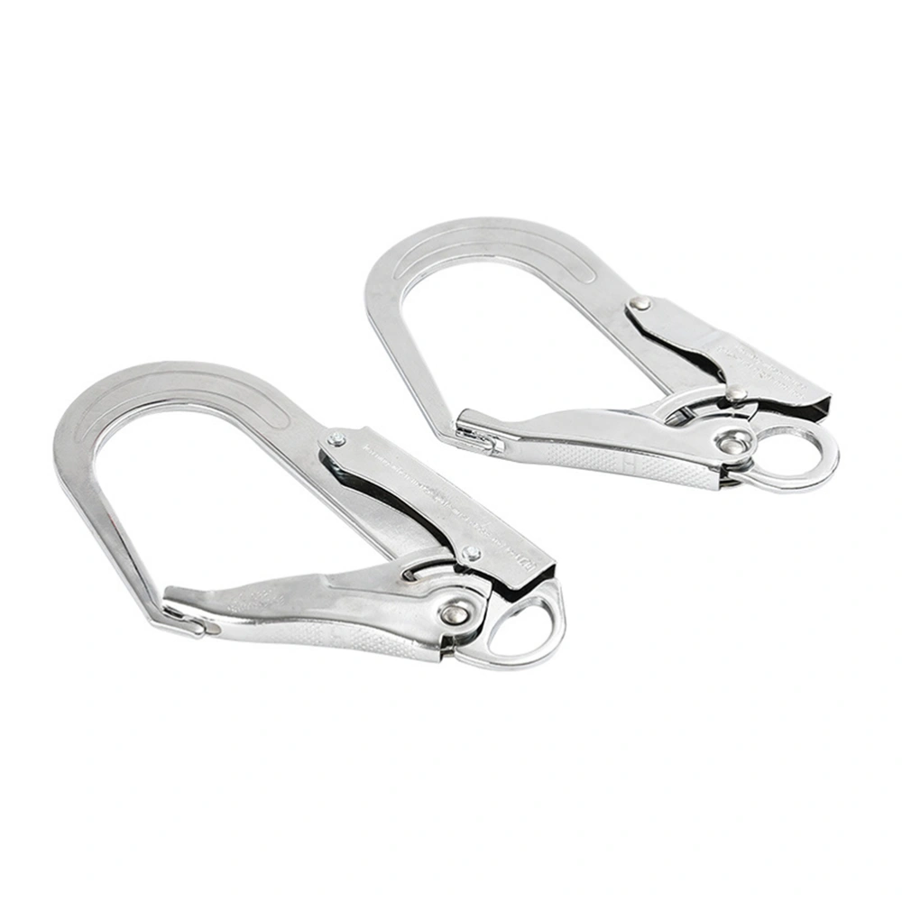 2pcs Safety Locking Carabiner Heavy Duty Large Hook for Climbing Rappelling