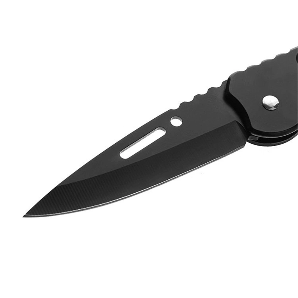 Hunting Camping Multi Hardness Military Survival Tool Pocket Pare Cutter Black