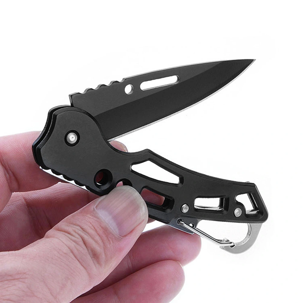 Hunting Camping Multi Hardness Military Survival Tool Pocket Pare Cutter Black