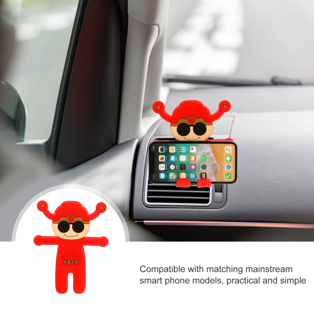 1 Pc Cartoon Phone Support Non-slip Smart Phone Holder Universal Navigator Clip