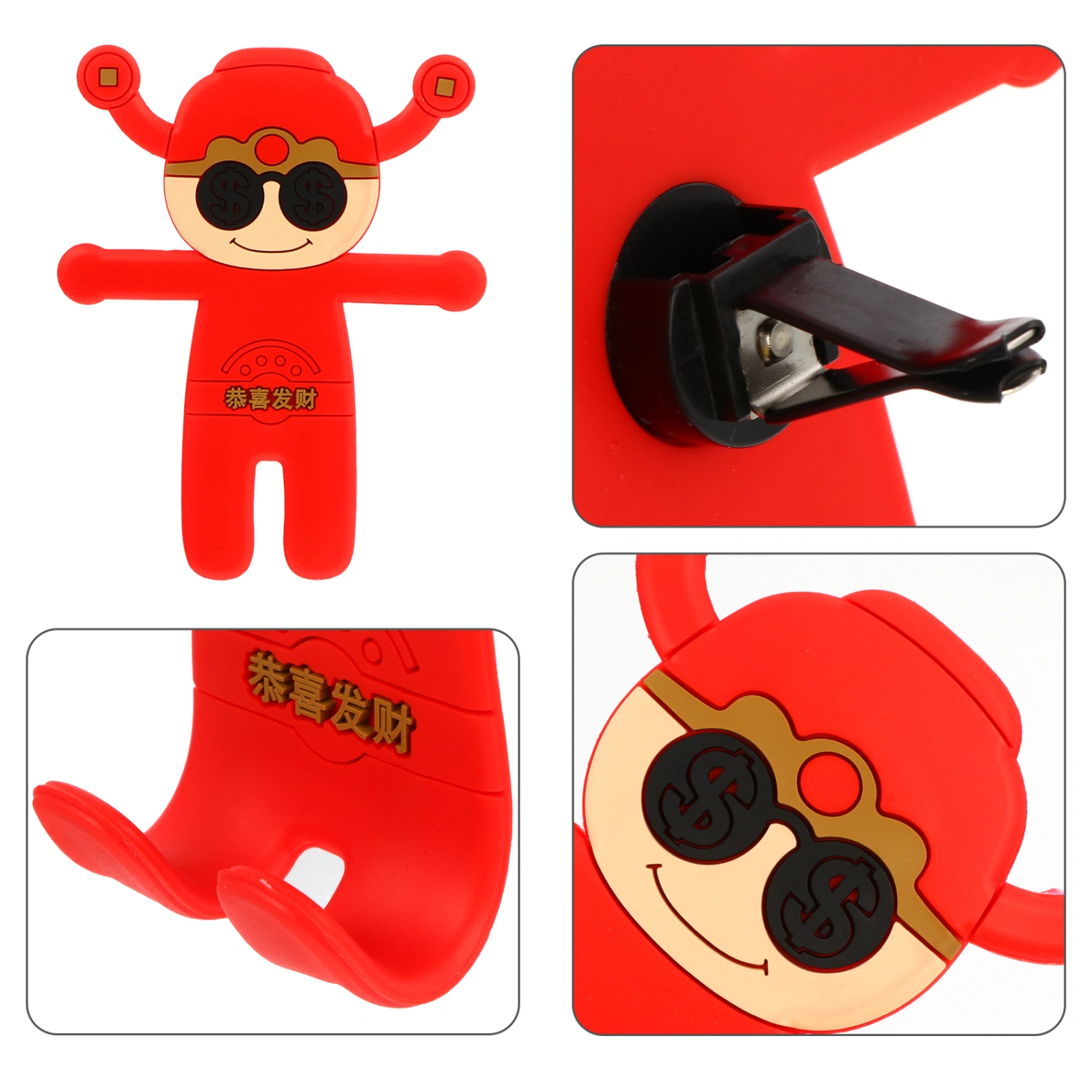 1 Pc Cartoon Phone Support Non-slip Smart Phone Holder Universal Navigator Clip