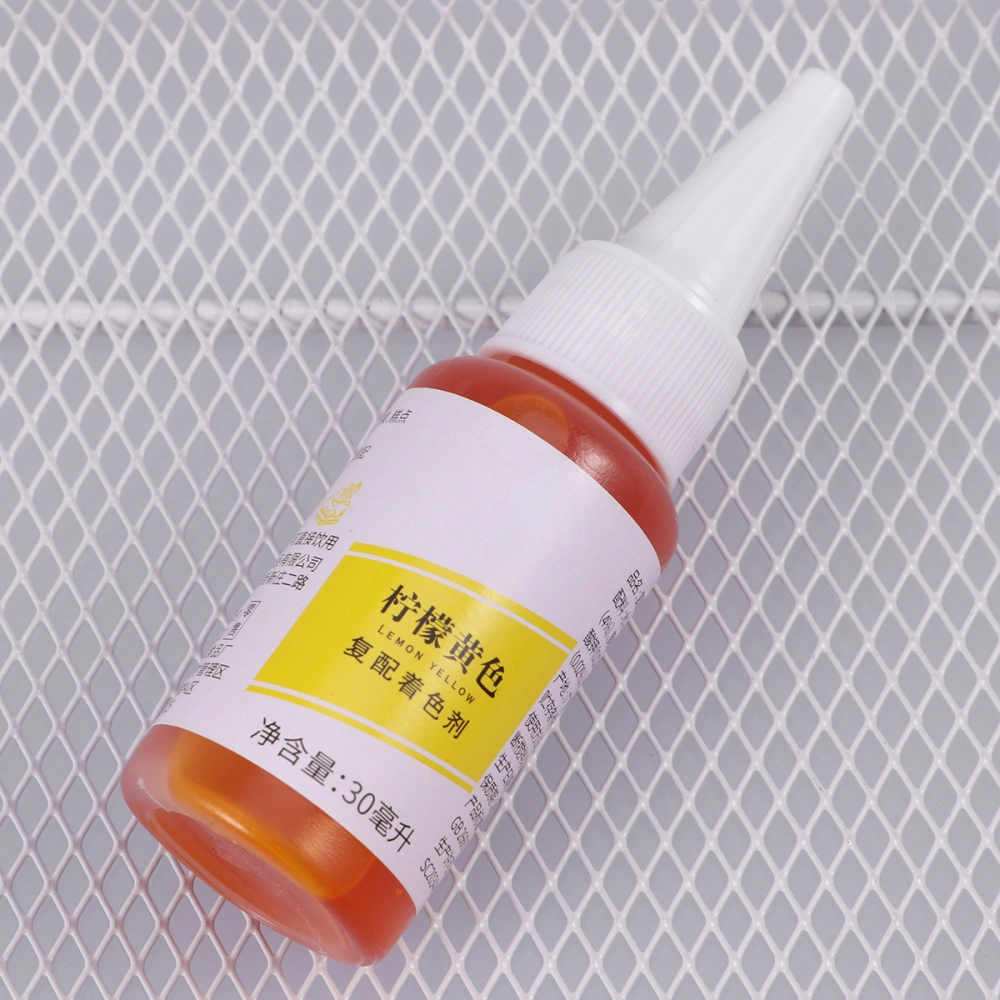 30ml Baking Food Colouring Cake Colorant Decorating Colors for Fondant Macarons (Lemon Yellow)