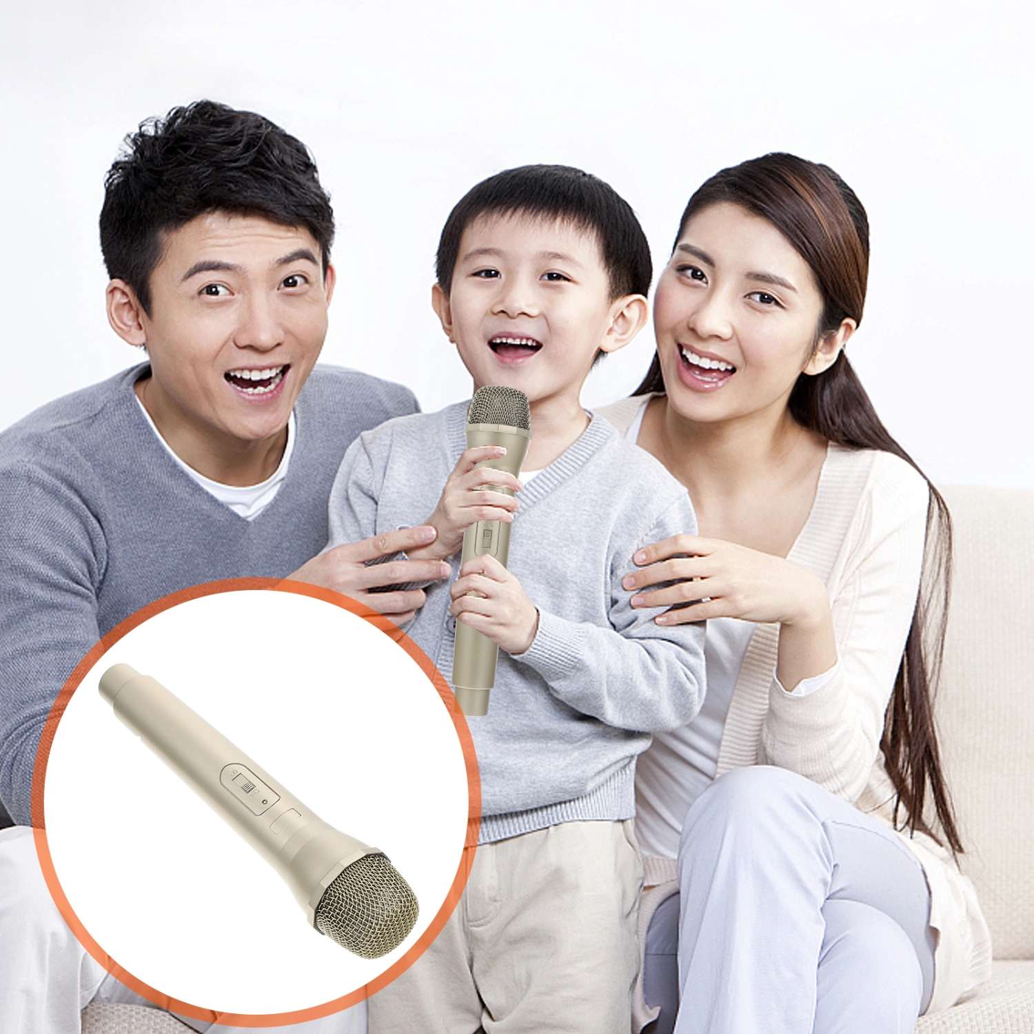 1pc Portable Simulation Microphone Karaoke Prop Pretend Play Toy for Children