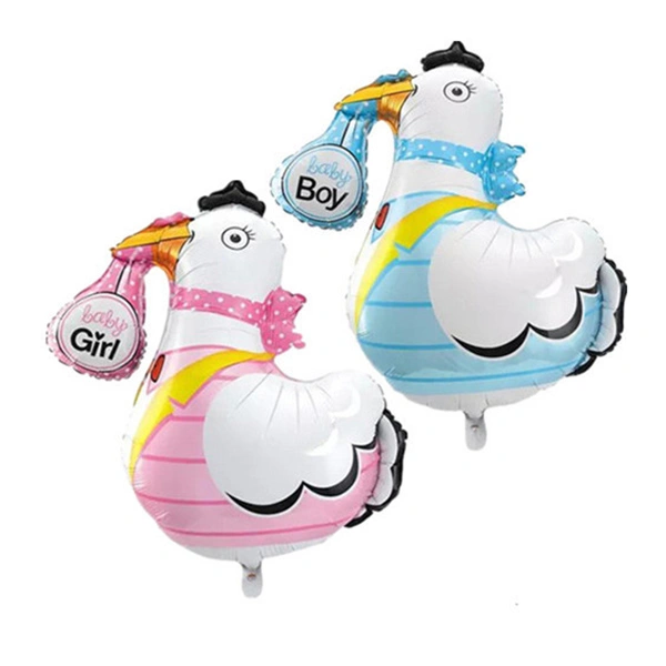 Baby Girl Foil Balloon Lovely Goose Mylar Balloons for Baby Shower Birthday Party Decoration