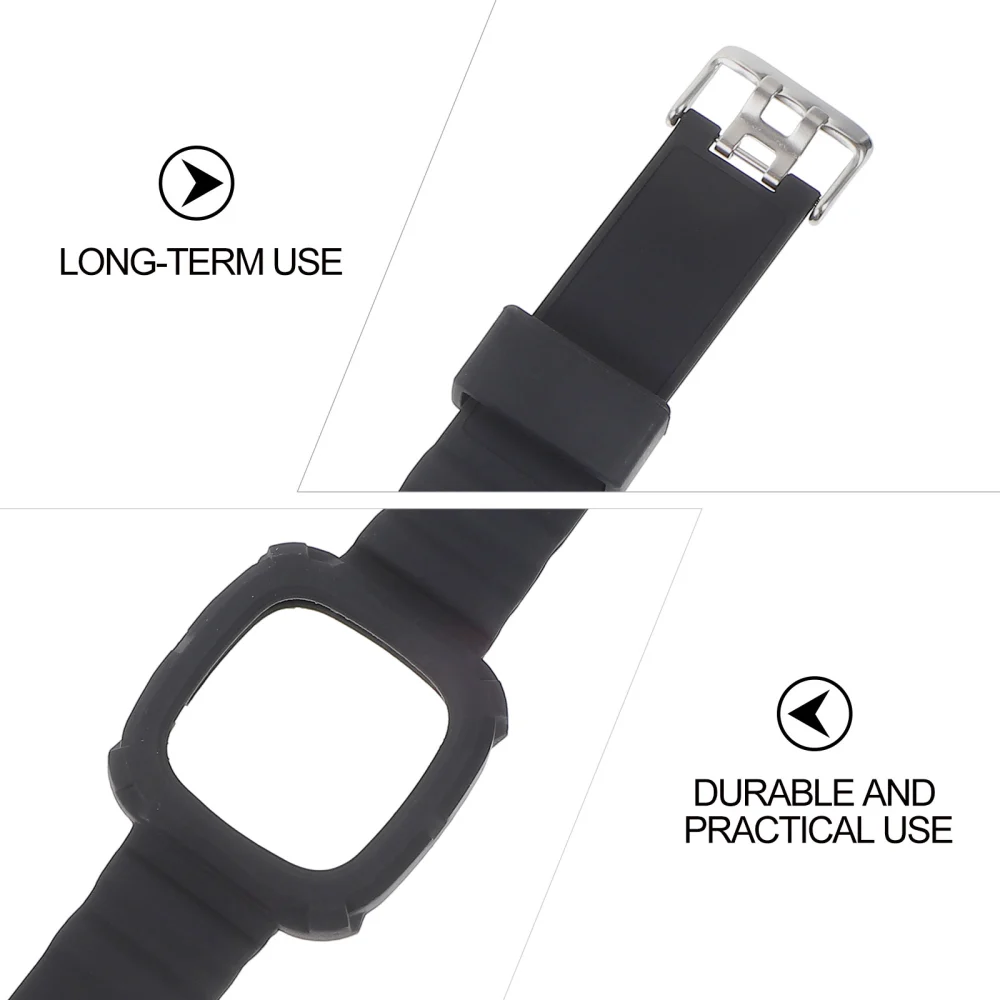 Fashionable Silicone Wrist Strap Watch Band Bracelet Compatible for Fitbit