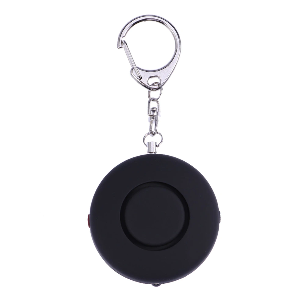 Emergency Alarms Round Electronic Personal Safety Loud Panic Security Keychain Alarm Anti-Attack Sensors (Black)