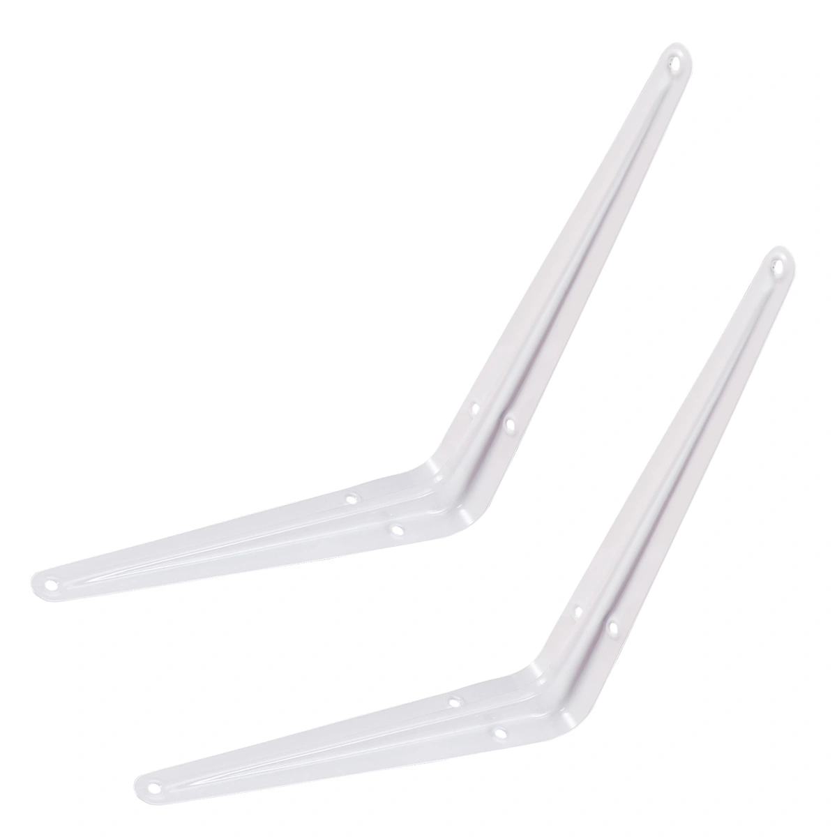 2 Pcs Shelf Brackets London Style Wall Mounted 90 Degree Metal Angle Bracket Shelf Support Steel Corner Shelve Bracket (20cm*25cm)