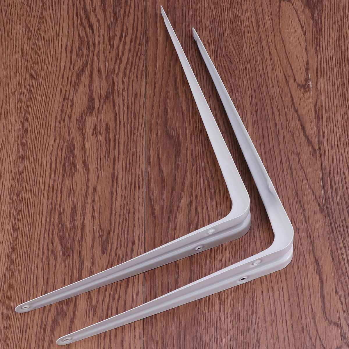 2 Pcs Shelf Brackets London Style Wall Mounted 90 Degree Metal Angle Bracket Shelf Support Steel Corner Shelve Bracket (20cm*25cm)