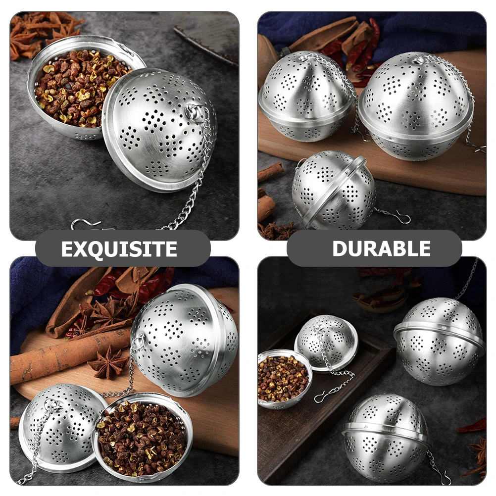 Stainless Steel Tea Ball Strainer Infusers for Tea Leaves Spices Seasonings