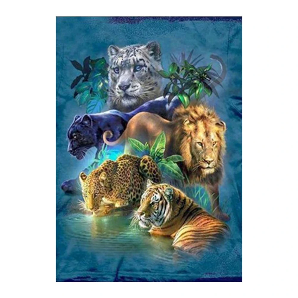 Animals DIY 5D Beads Painting Embroidery Cross Stitch Painting Pictures DIY Arts Crafts Home Wall Decor 35x45cm